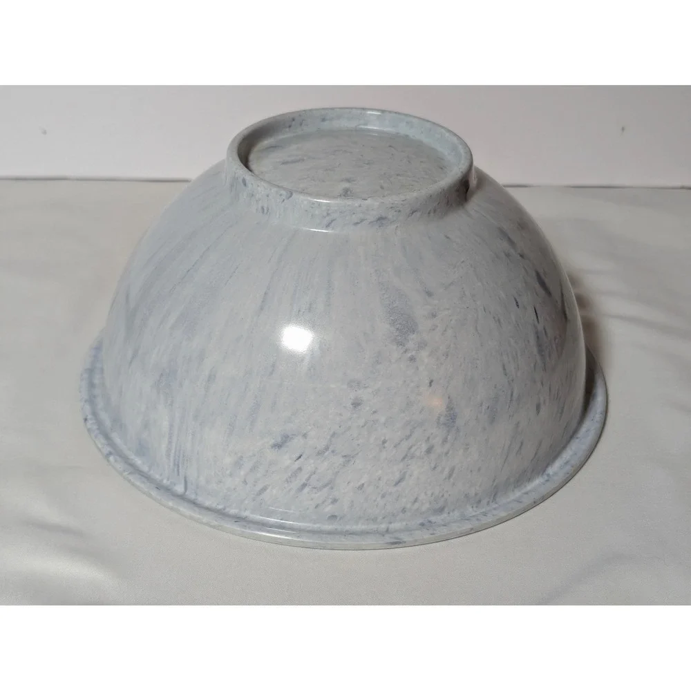 Vintage Melmac Melamine Light Blue & White Speckled Confetti Mixing Bowl 10